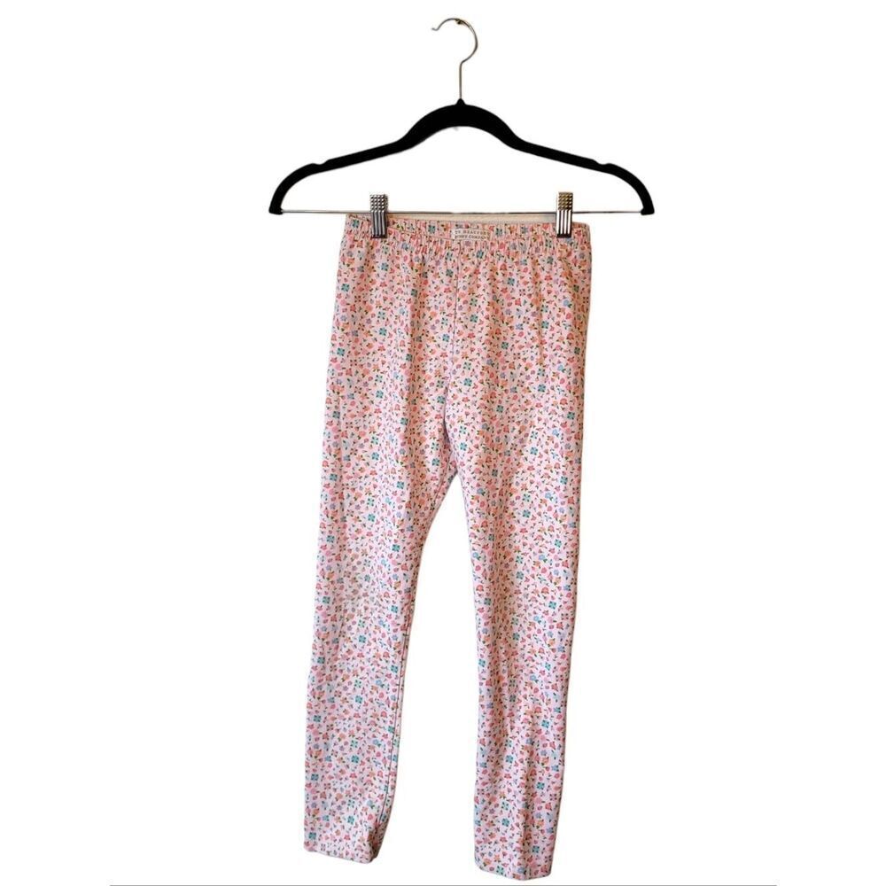 The Beaufort Bonnet Company Girl's Pink Floral Cotton Leggings Size 8